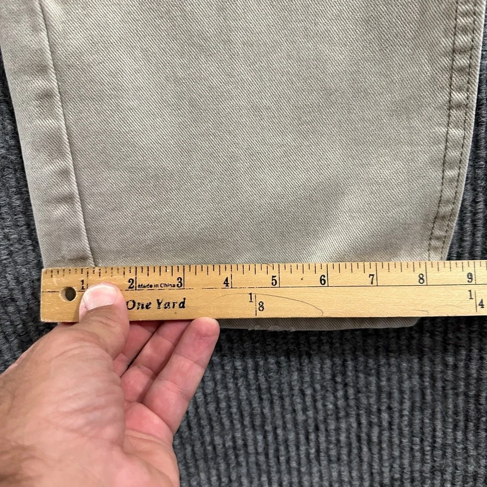 Lee Mens Chino Pants Size 38 Beige Casual Straight Leg Flat Front‎ Mid Rise